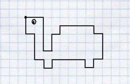 Рисование животных по клеточкам для детей