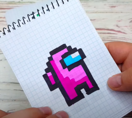 Амонг АС по клеточкам