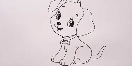 Собачка рисунок