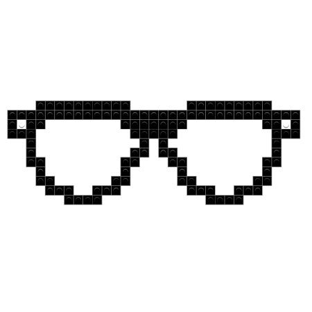 Рисунки по клеточкам очки