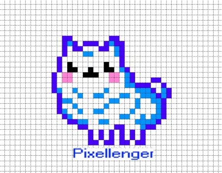 Рисунки по клеточкам Пандочка