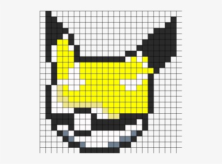 Пикачу по клеточкам в тетради маленькие