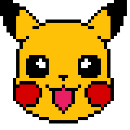 Рисунки по клеточкам Пикачу