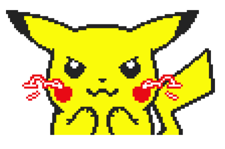 Пикачу пиксель арт