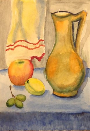 Поэтапное рисование натюрморта для детей