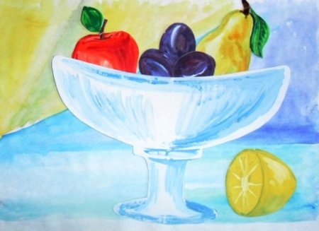 Ваза с фруктами для детей