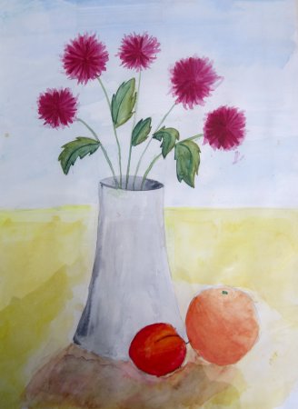 Натюрморт с фруктами для детей