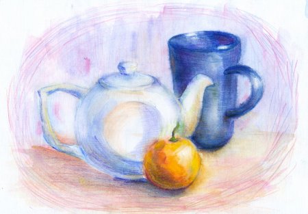 Натюрморт карандашом легкий