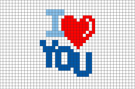 Очень маленькие рисунки по клеточкам