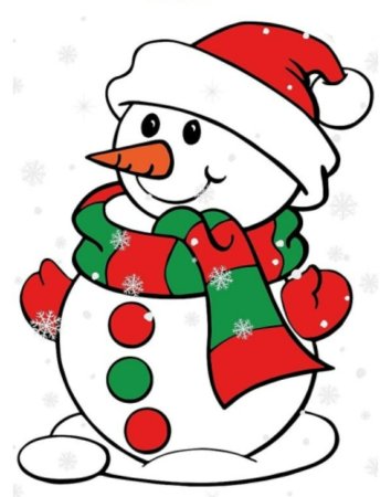 Новогодний Снеговик