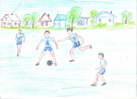 Рисунок на тему спортивное лето