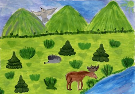 Заповедник рисунок
