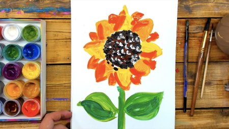 Рисованиекраскаими для детей