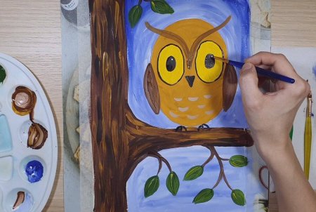 Рисование краскам для малы