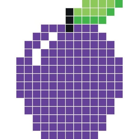 Рисунки по клеточкам фрукты