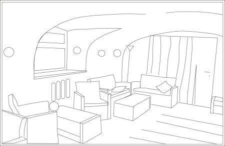 Поэтапное рисование комнаты