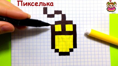 Рисование по клеткам пикселька
