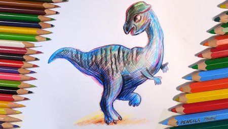 Рисование цветными карандашами для детей