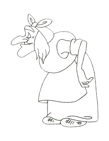 Баба Яга красками легко