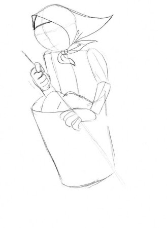 Образ бабы яги рисование в подготовительной группе