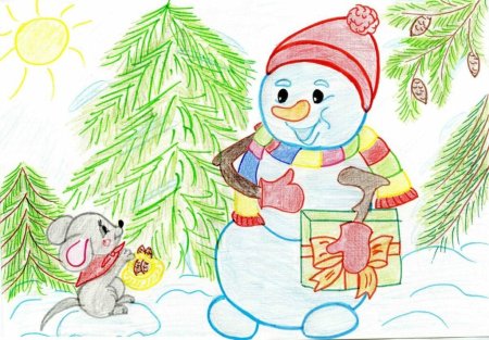 Рисунки на новый год