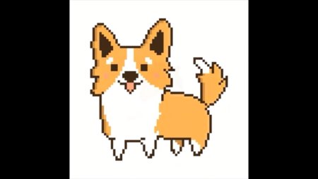 Маленькие вышивки крестом корги