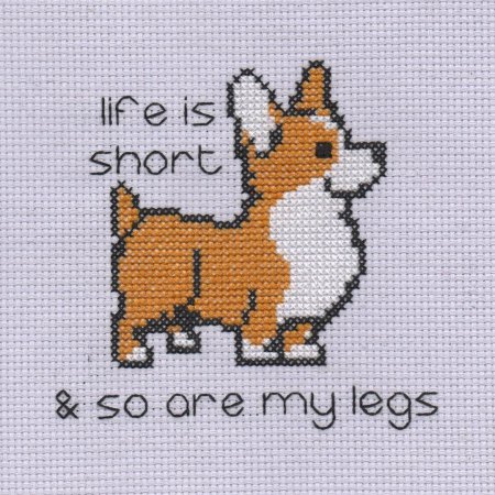 Корги по клеточкам