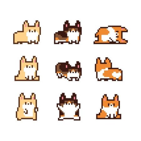 Вельш корги вышивка крестом