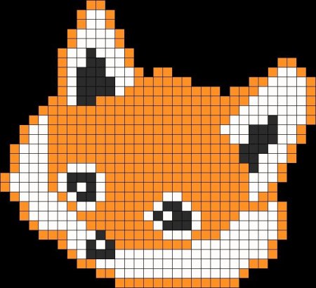 Корги по клеточкам