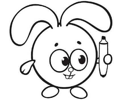 Раскраска легкая