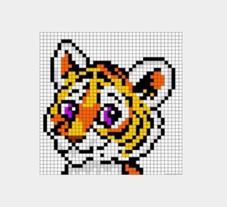 Тигр в клеточку