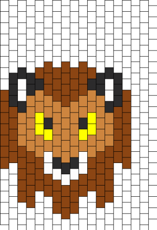 Тигр по клеточкам