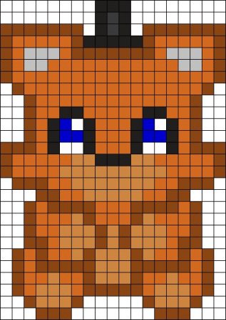 Рисунки по клеточкам ФНАФ