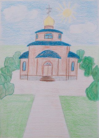 Храм рисунок