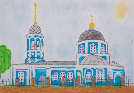 Рисунок храма карандашом 4 класс