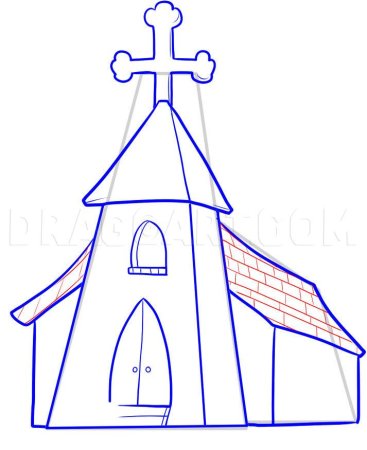 Церковь рисунок