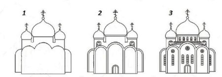 Эскиз церкви карандашом для начинающих