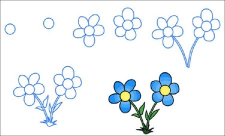 Цветок для раскрашивания детям