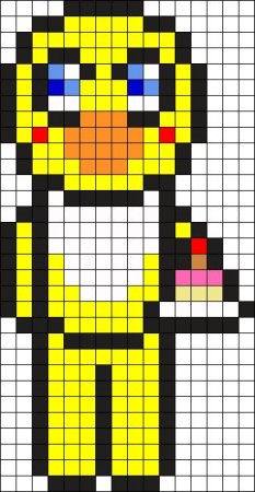 Рисунки по клеточкам ФНАФ