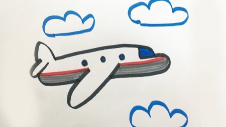 Рисование самолет подготовительная группа
