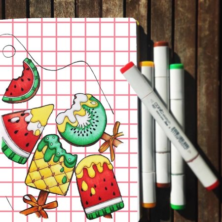 Рисунок фломастерами для детей