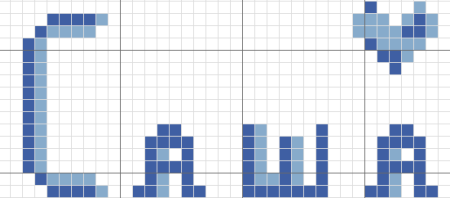 Рисовать по клеточкам имена