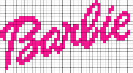 Рисование по клеточкам надписи