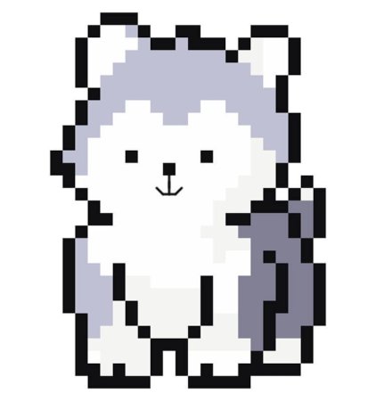 Хаски по клеткам