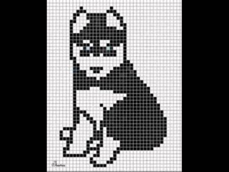 Жаккард морда волка для вязания