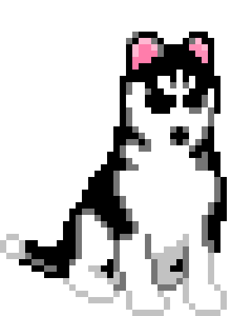 Вышивка крестом хаски