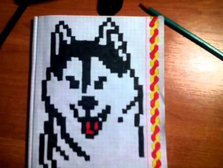 Рисунки по клеточкам котики