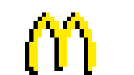 Макдональдс пиксель арт