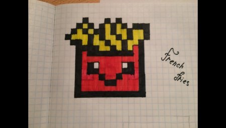 Картошка фри по клеткам