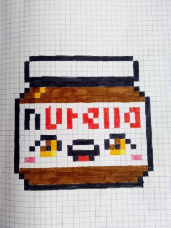 Рисование по клеточкам еду